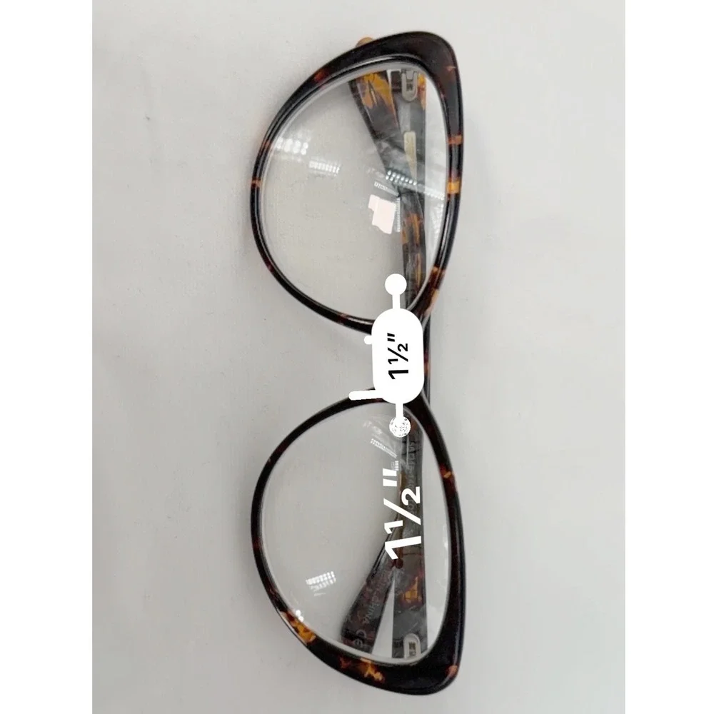 Christian Siriano CV Rose Tortoise Cat Eye‎ Eyeglasses Frames 56-16-140 103-118